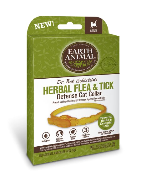 Earth Animal Herbal Flea and Tick Collar for Cats - Petsplace.store