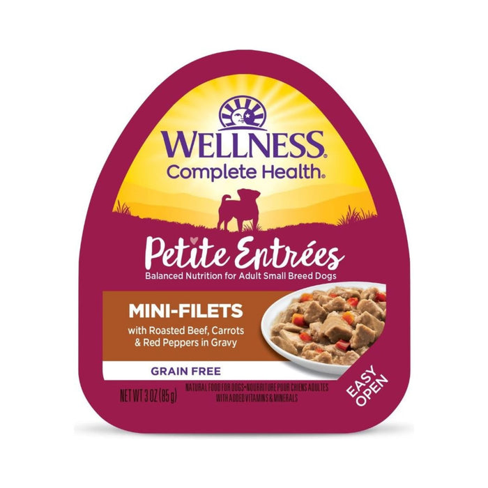 Wellness Complete Health Petite Entrées Mini Fillet Roast Beef Carrot Red Pepper 3oz. (Case of 12)