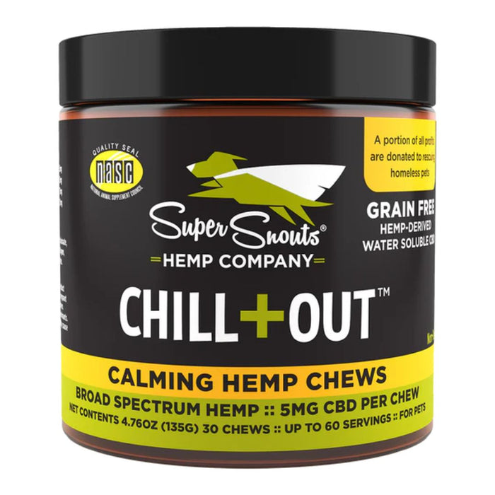 Super Snouts Dog Grain Free Broad Spectrum Chew Chill Out 30 Count