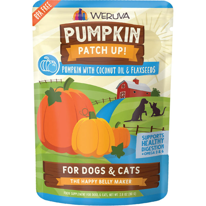 Weruva Dog Cat Pumpkin Coconut Oil 2.8oz. Pouch (Case of 12)