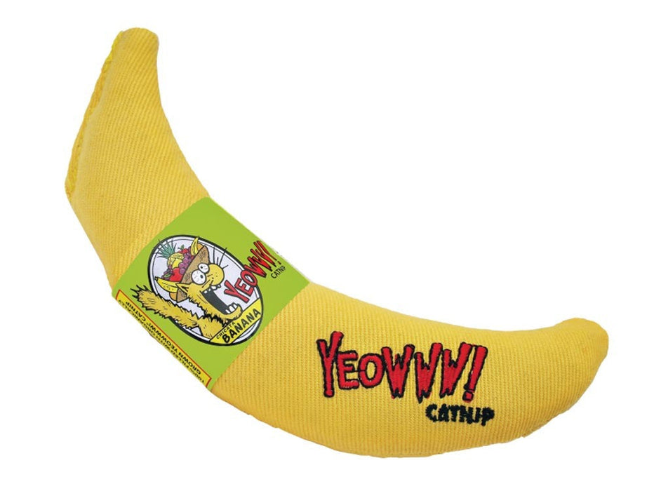 Yeowww! Banana Catnip Cat Toy Yellow 1ea/7 in