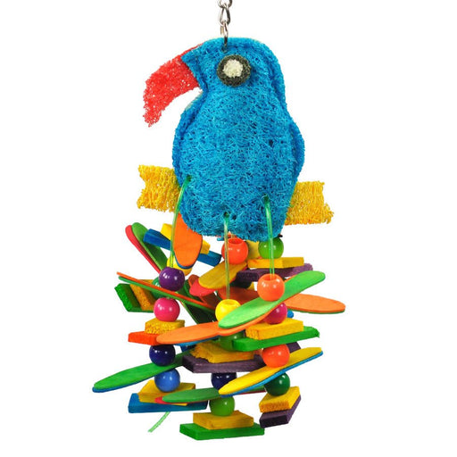 A and E Cages Happy Beaks Toucan Sam Bird Toy 1ea - One Size - Petsplace.store