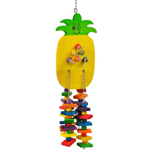 A & E Cages Happy Beaks Pineapple Bird Toy 1ea/LG - Petsplace.store