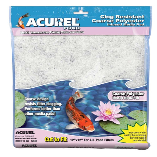 Acurel Coarse Polyester Media Pad 1ea/12 In X 12 in - Petsplace.store