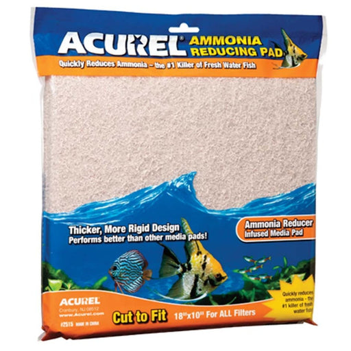 Acurel Cut to Fit Ammonia Reducing Filter Media Pad Beige 1ea/18 In X 10 in - Petsplace.store