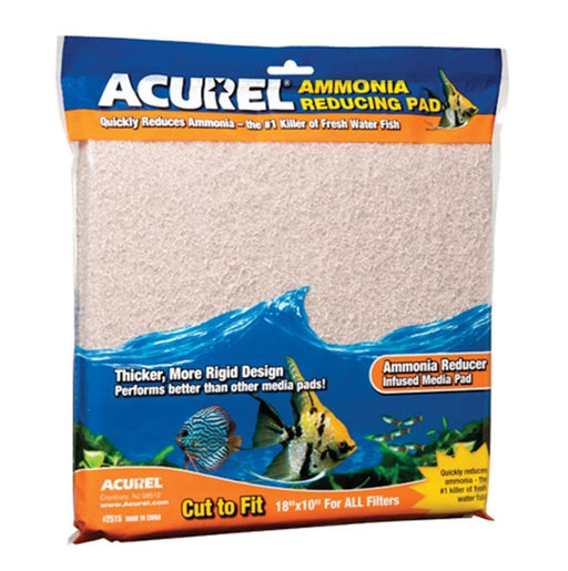 Acurel Cut to Fit Ammonia Reducing Filter Media Pad Beige 1ea/18 In X 10 in - Petsplace.store