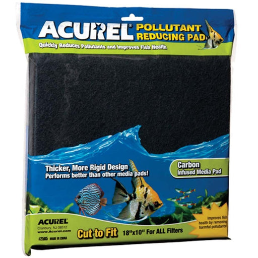 Acurel Cut to Fit Carbon Filter Media Pad Black 1ea/18 In X 10 in - Petsplace.store