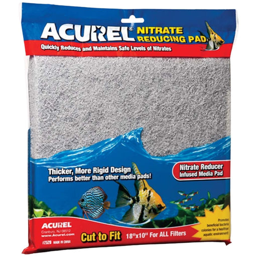 Acurel Cut to Fit Nitrate Reducing Filter Media Pad Grey 1ea/18 In X 10 in - Petsplace.store