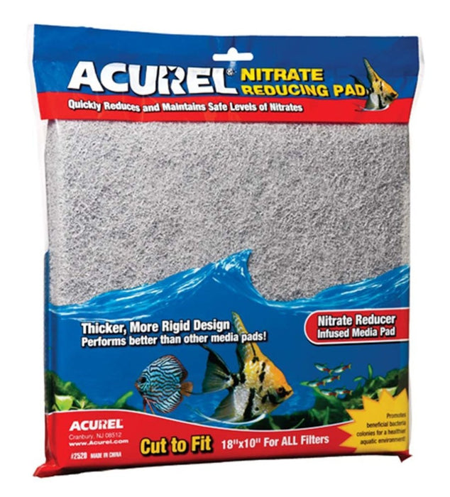 Acurel Cut to Fit Nitrate Reducing Filter Media Pad Grey 1ea/18 In X 10 in - Petsplace.store