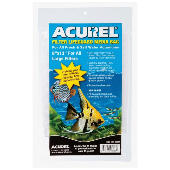 Acurel Filter Lifeguard Media Bag White 1ea/8 In X 13 in - Petsplace.store