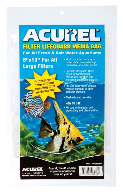 Acurel Filter Lifeguard Media Bag White 1ea/8 In X 13 in - Petsplace.store