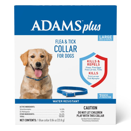 Adams Plus Flea & Tick Collar for Dogs, Large 1ea/Large - Petsplace.store