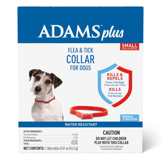 Adams Plus Flea & Tick Collar for Dogs, Small 1ea/SMall - Petsplace.store