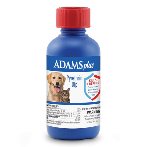 Adams Plus Pyrethrin Dip Clear 1ea/4 fl oz. - Petsplace.store