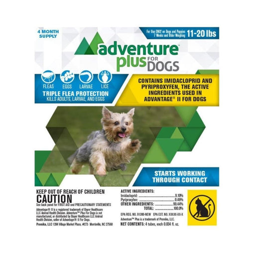 Adventure Plus For Dogs 11 - 20Lbs. - 4Pk - Petsplace.store