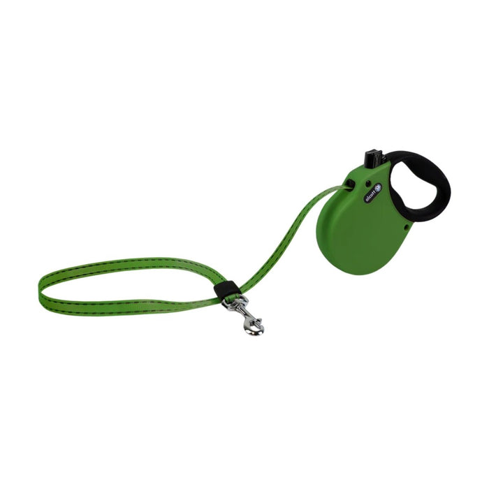 Alcott Adventure Retractable Belt Leash Green Medium 16 - Ft - Petsplace.store