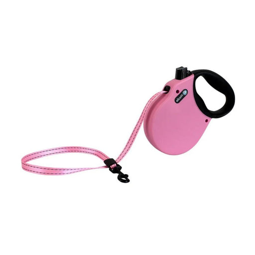 Alcott Adventure Retractable Belt Leash Pink Small - 16Ft - Petsplace.store