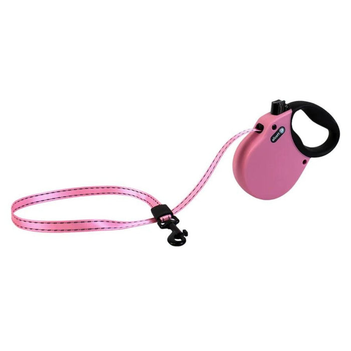 Alcott Adventure Retractable Belt Leash Pink XSmall - 10Ft - Petsplace.store