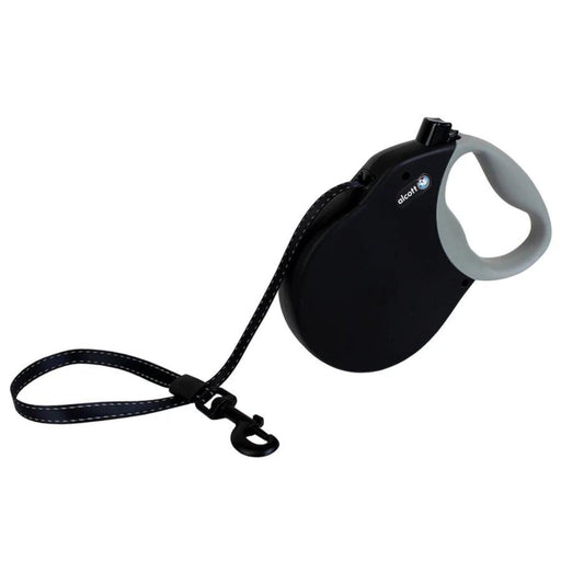 Alcott Expedition Retractable Belt Leash Black Large - 24Ft - Petsplace.store