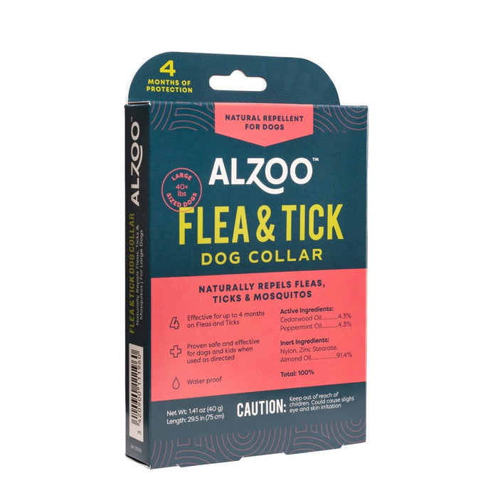 Alzoo Plant - Based Flea & Tick Collar Large Dog 29.5In. - Petsplace.store