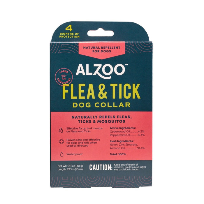 Alzoo Plant - Based Flea & Tick Collar Large Dog 29.5In. - Petsplace.store