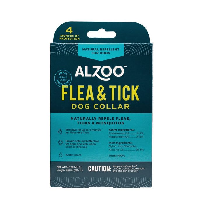 Alzoo Plant Based Flea & Tick Collar Small Dog 23.6In. - Petsplace.store