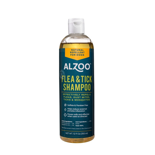 Alzoo Plant Based Flea & Tick Shampoo 12oz. - Petsplace.store