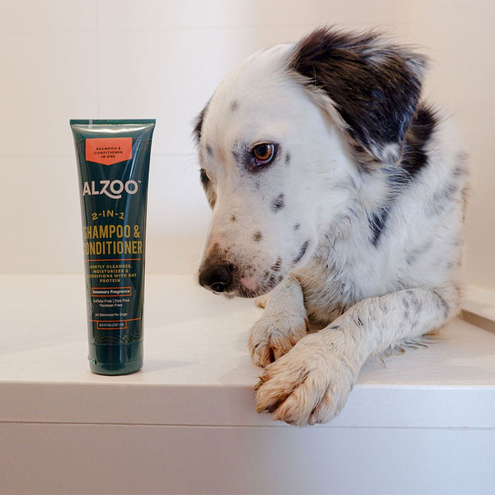 Alzoo Plant - Based Shampoo & Conditioner 2 - In - 1 8oz. - Petsplace.store