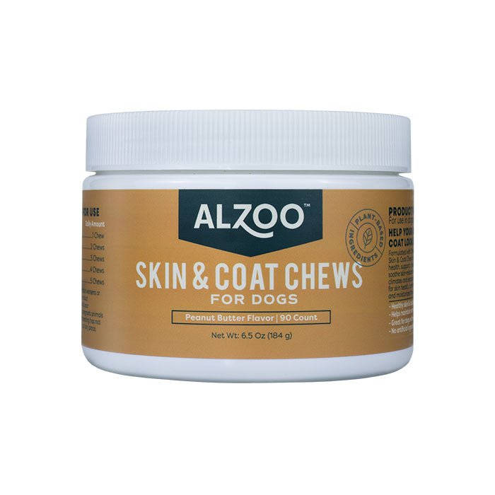 Alzoo Plant - Based Skin & Coat Soft Chews 90 Count - Petsplace.store