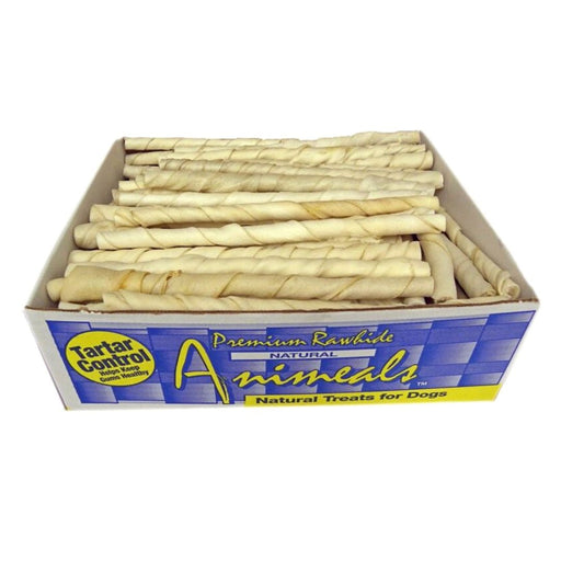 Animeal Twisted Stick 3/4 X 10" 100Ct Display Box - Petsplace.store