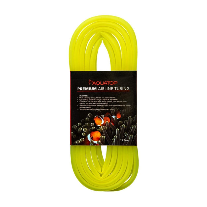 Aquatop Airline Tubing Neon Yellow, 1ea/13 ft - Petsplace.store