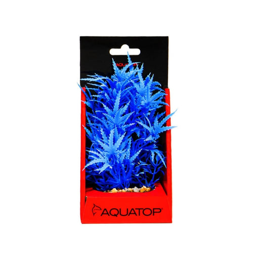 Aquatop Aquatop Vibrant Fluorescent Cannabis Plant Blue, 1ea/6 in - Petsplace.store