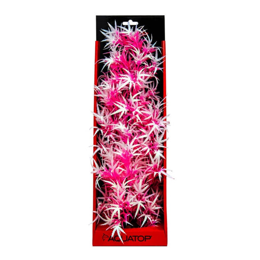 Aquatop Aquatop Vibrant Fluorescent Cannabis Plant Pink Frost, 1ea/16 in - Petsplace.store