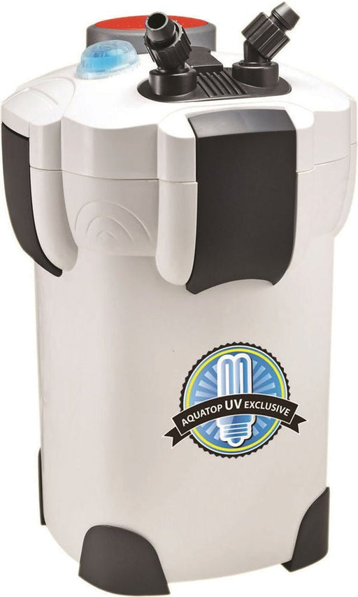 Aquatop CF400UV Canister Filter with UV Sterilization Grey 1ea - Petsplace.store