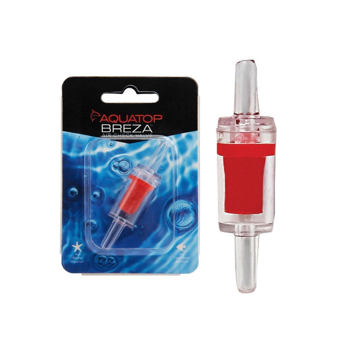 Aquatop Check Valve/Air Filter Red, Clear 1ea/2 in - Petsplace.store