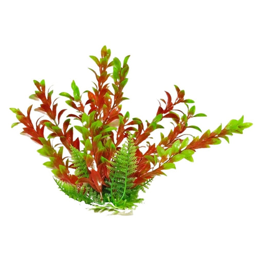 Aquatop Hygro Aquarium Plant with Weighted Base Green, Red 1ea/9 in - Petsplace.store