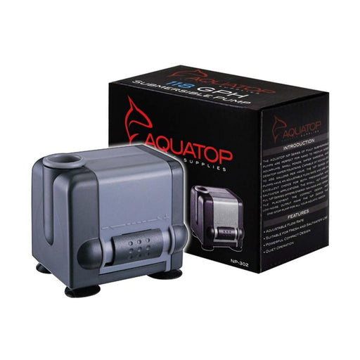 Aquatop NP - 302 Aquarium Submersible Water Pump Black, Grey 1ea - Petsplace.store