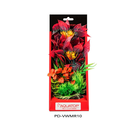 Aquatop Vibrant Wild Plant Mixed Red 1ea/10 in - Petsplace.store