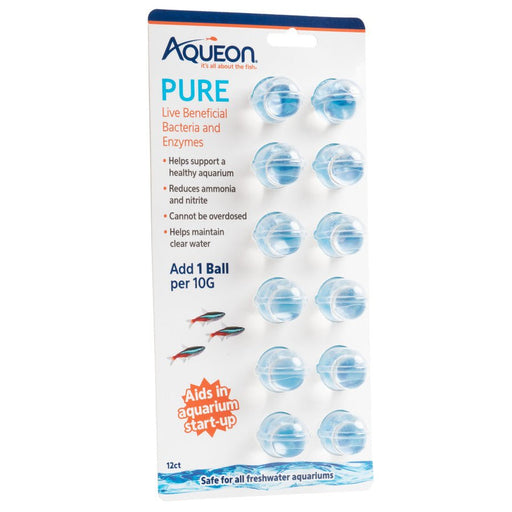 Aqueon Pure Bacteria Supplement 12 Pack 6ea/10 gal - Petsplace.store