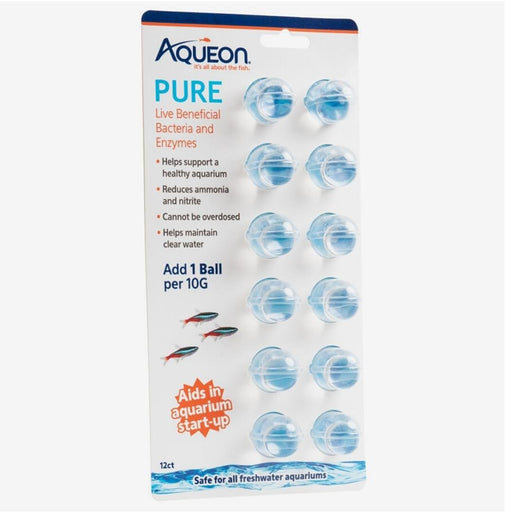 Aqueon Pure Bacteria Supplement 12 Pack 6ea/10 gal - Petsplace.store