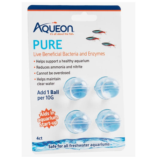 Aqueon PURE Live Beneficial Bacteria 4 Pack, 6ea/10 gal - Petsplace.store