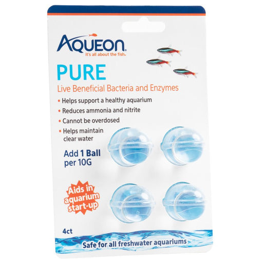 Aqueon PURE Live Beneficial Bacteria 4 Pack, 6ea/10 gal - Petsplace.store