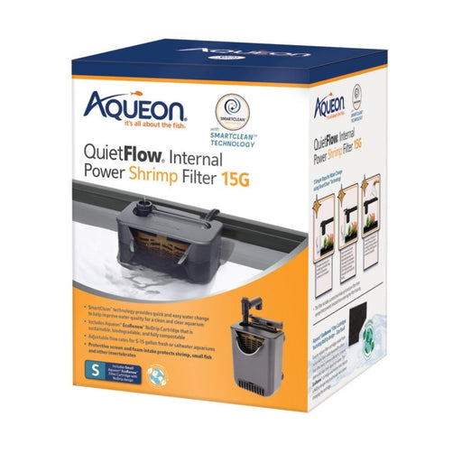 Aqueon Quietflow Internal Filter With Smallartclean Technology 1ea/Shrimp Small - Petsplace.store