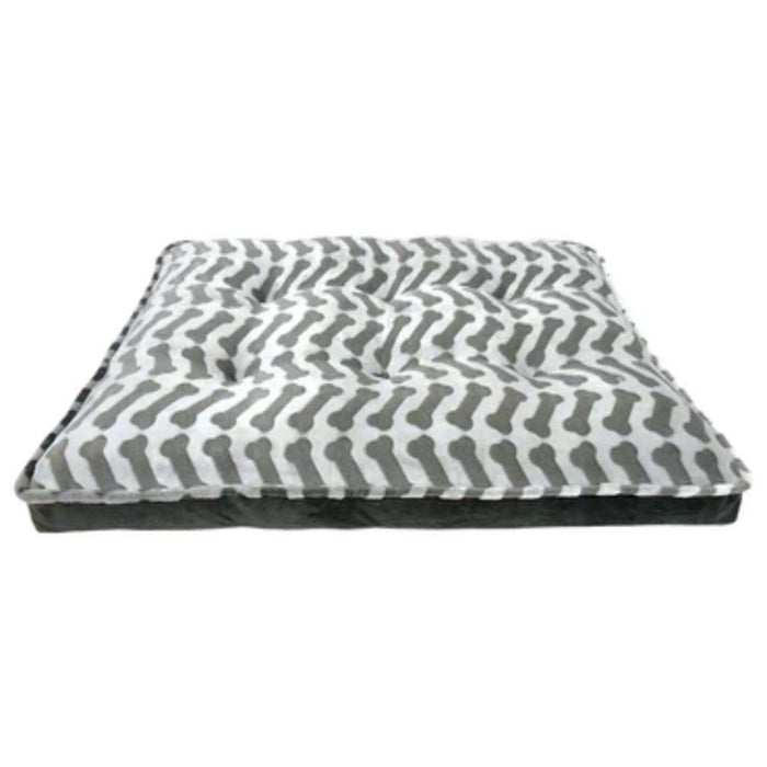 **Arlee Ortholux Bella Orthopedic Mattress Zig Zag Bone Charcoal 40 X 30 X 7 Inch - Petsplace.store