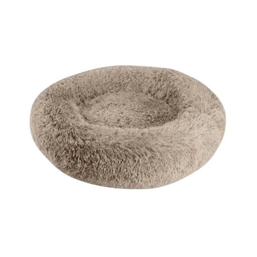 Arlee Warmly Shaggy Donut Taupe 28 X 28 X 8 Inch - Petsplace.store