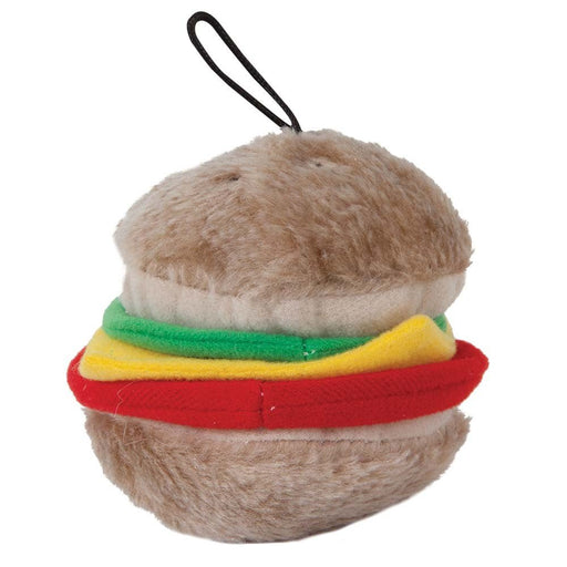 Aspen Hamburger with Squeakers Small Dog & Puppy Toy Multi - Color 1ea/MD - Petsplace.store