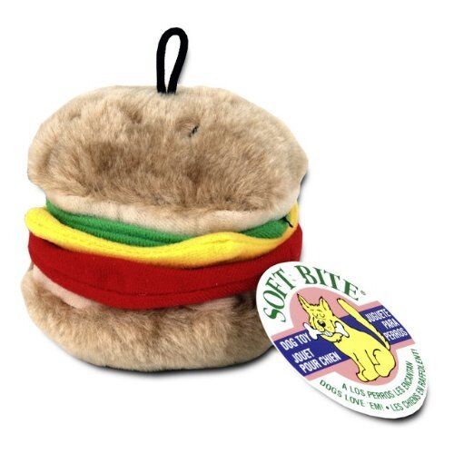 Aspen Hamburger with Squeakers Small Dog & Puppy Toy Multi - Color 1ea/MD - Petsplace.store