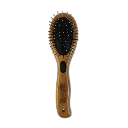 Bamboo Groom Combo Brush with Bristles and Pins Small/Medium - Petsplace.store