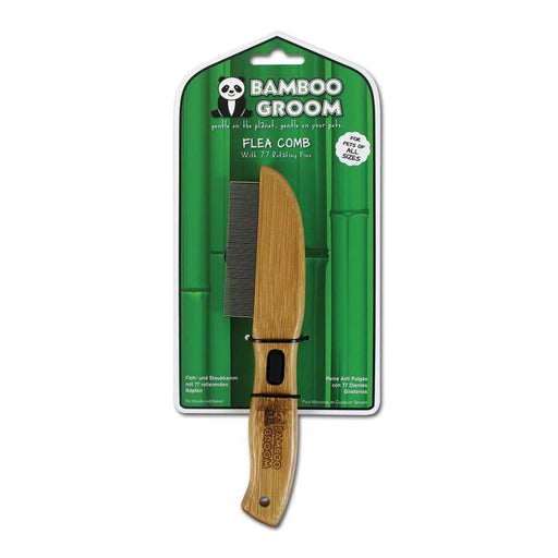 Bamboo Groom Rotating Flea Comb - Petsplace.store