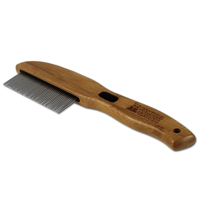 Bamboo Groom Rotating Pin Comb - Petsplace.store